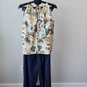 NWOT - Tank Top And Casual Pants, Size: XL